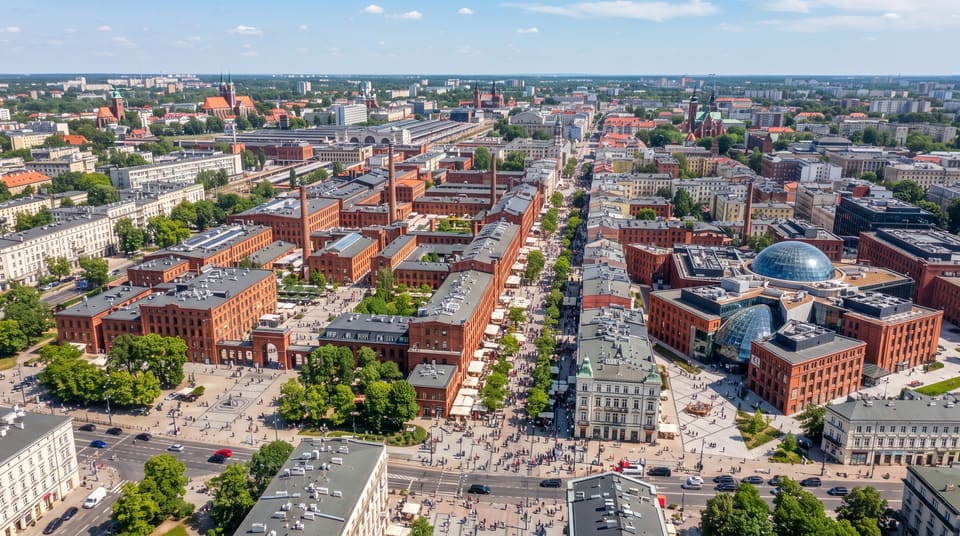 Panorama miasta Łódź