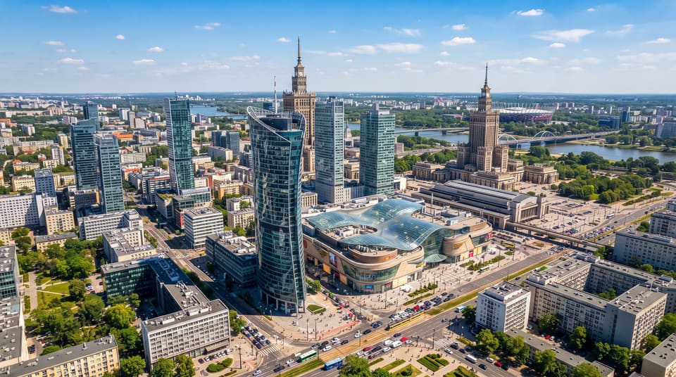 Panorama miasta Warszawa